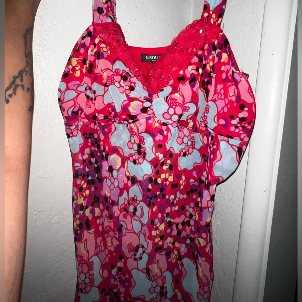 Bisou Bisou Women's Floral Pink Top